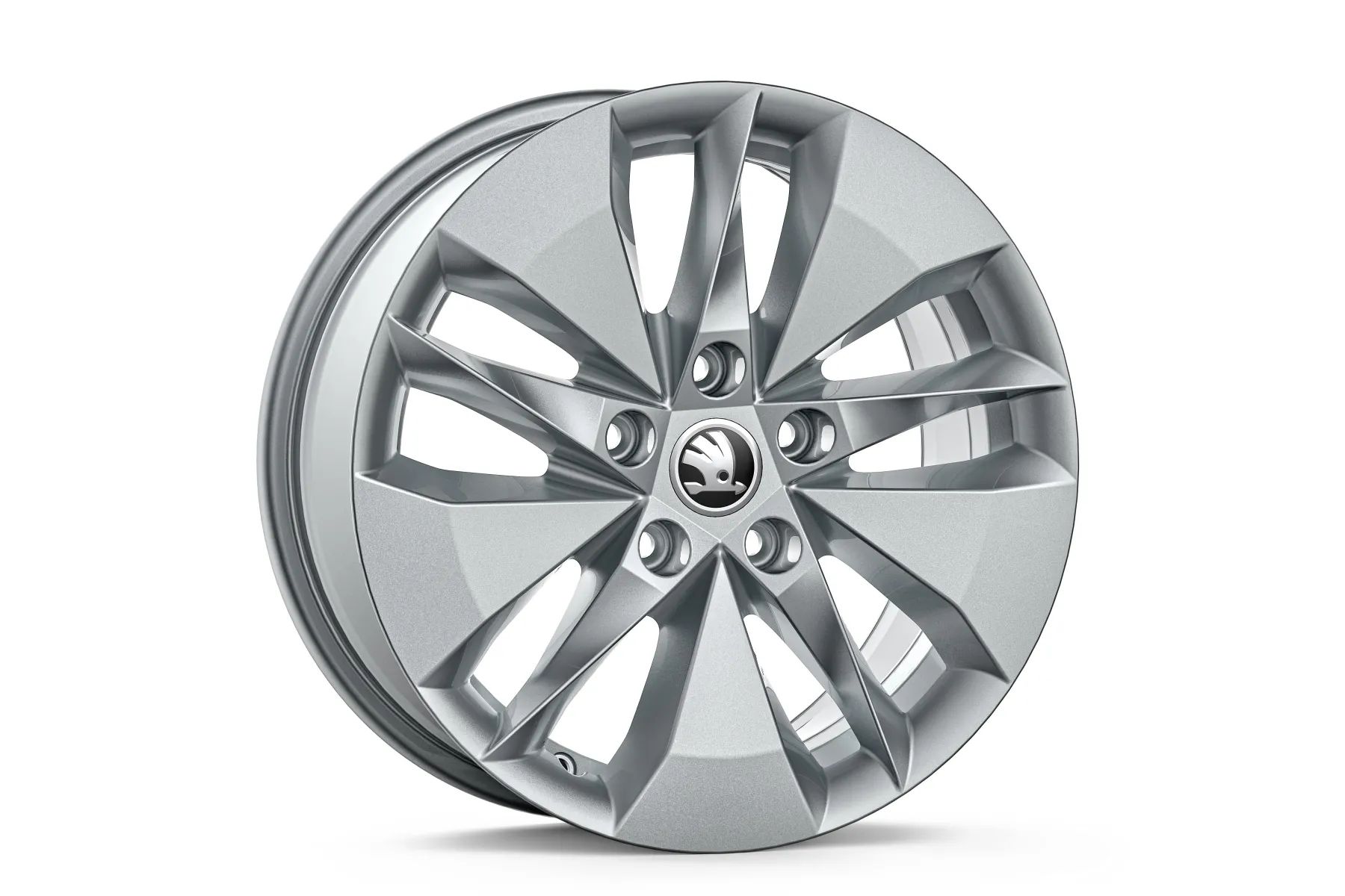 Škoda Leichtmetallfelge Twister 7x16 5/112/46 Silber