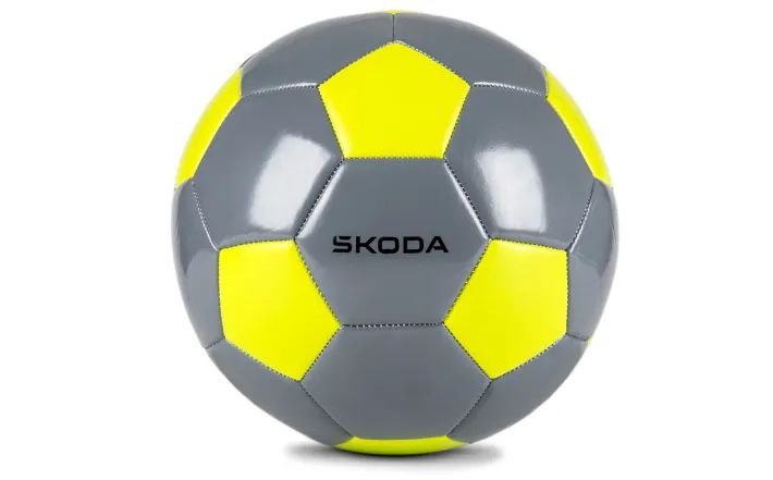 Škoda Kinderfußball, grau/mambagrün
