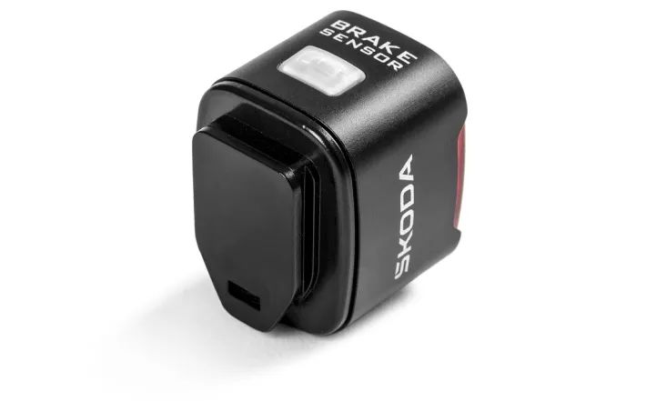 Škoda LED-Fahrradlicht hinten, 50 lm, 4 Beleuchtungsmodi, schwarz