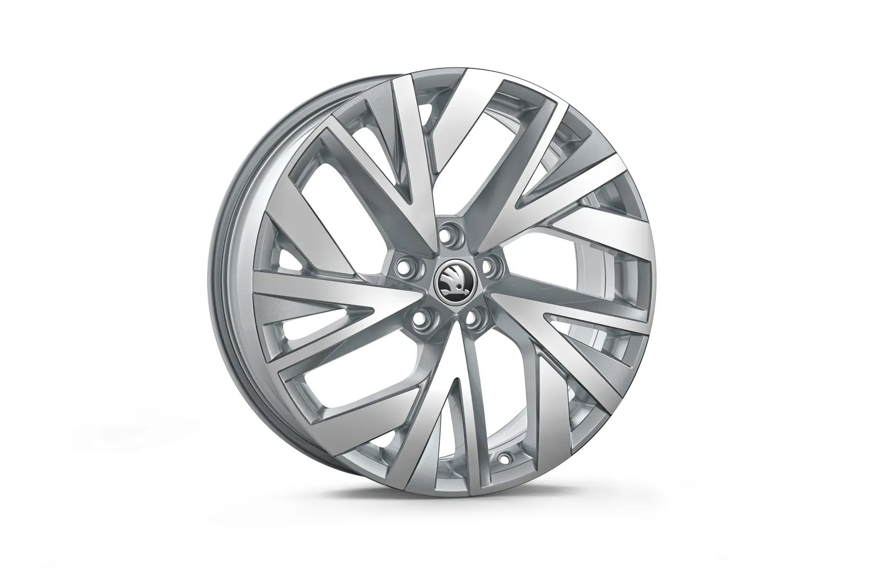 Škoda Leichtmetallfelge Atria 7,5x19 5/112/40 silber glanzgedreht