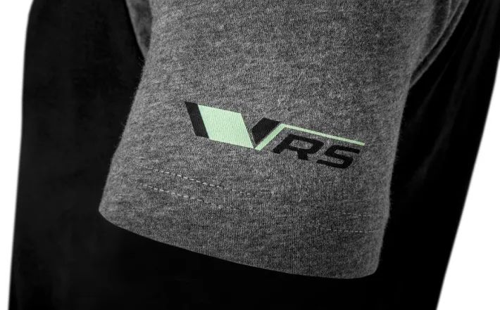 Škoda Motorsport T-Shirt, Herren, schwarz/grau, Gr. XXL