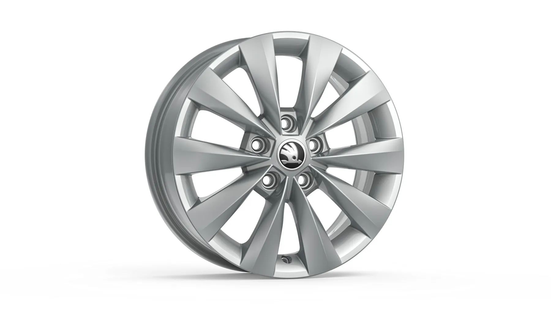 Škoda Leichtmetallfelge Castor 6x16 5/112/43 Silber