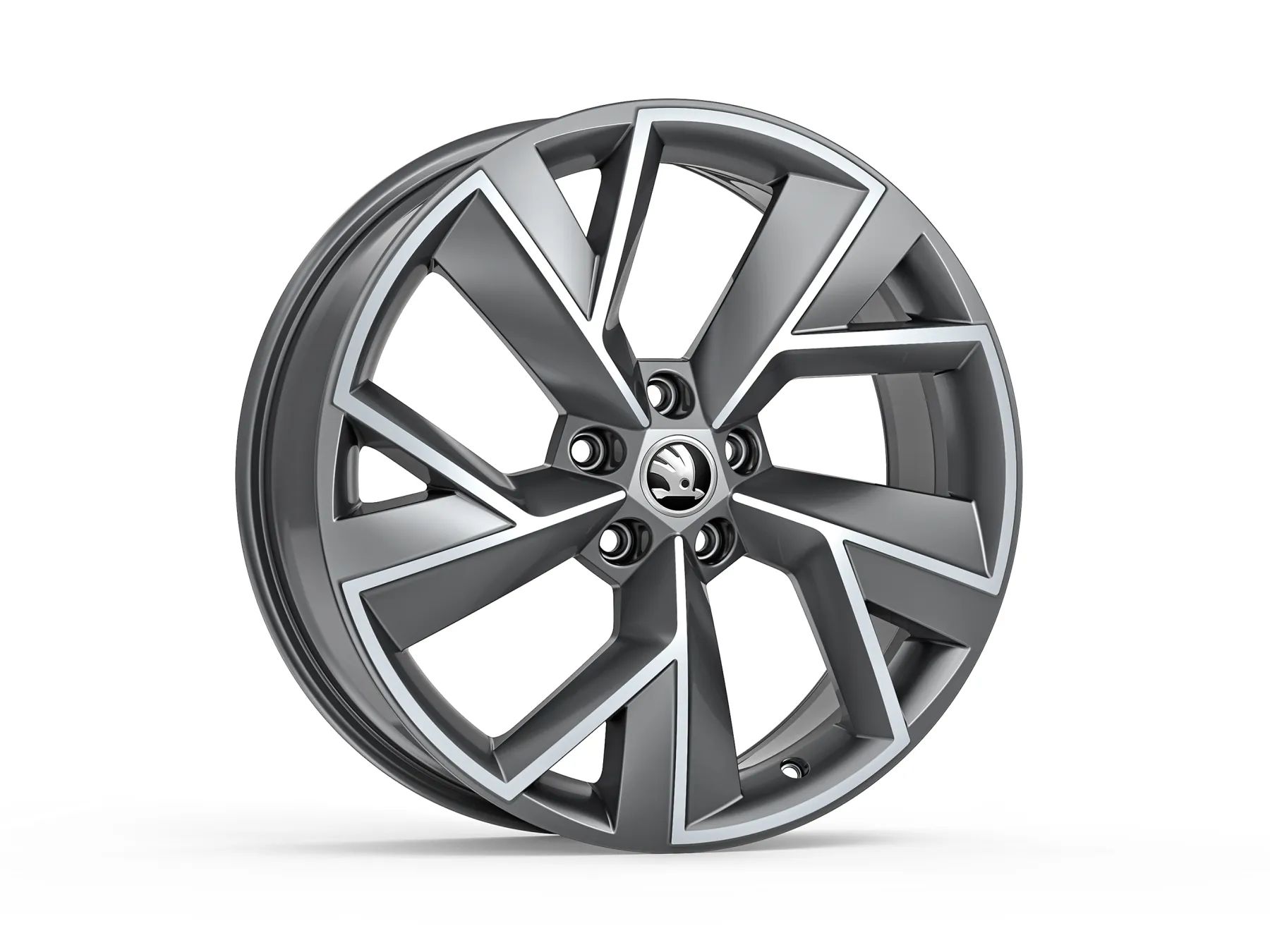 Škoda Leichtmetallfelge Triglav 7x19 5/112/43 Anthrazit glanzgedreht