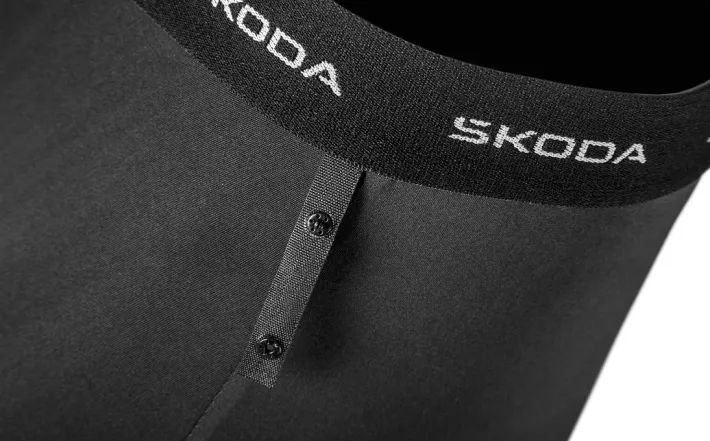 Škoda Herren Fahrradhose, schwarz, Gr. M