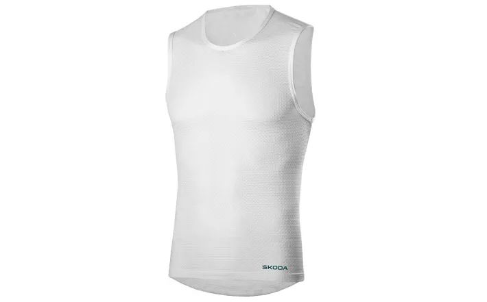 Škoda Funktionsshirt, unisex, weiß, Gr. S