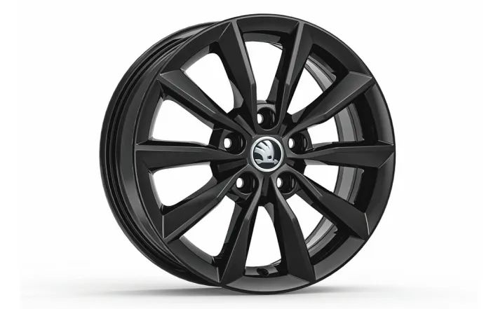 Škoda Leichtmetallfelge Premia 6,5x16 5/112/46 Schwarz glänzend