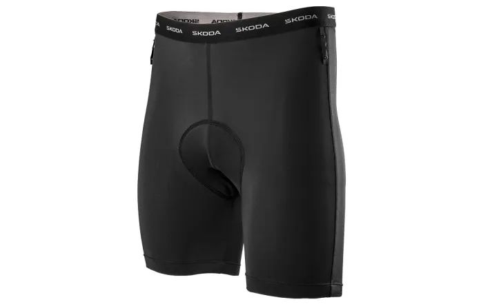 Škoda Herren Fahrradhose, schwarz, Gr. M