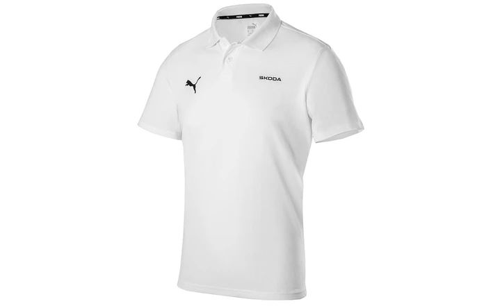 Škoda x Puma Poloshirt, Herren, weiß, Gr. XXXL