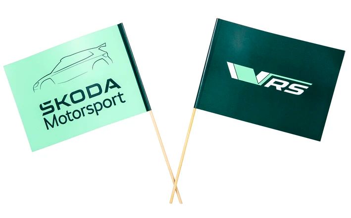 Škoda Handflagge Motorsport