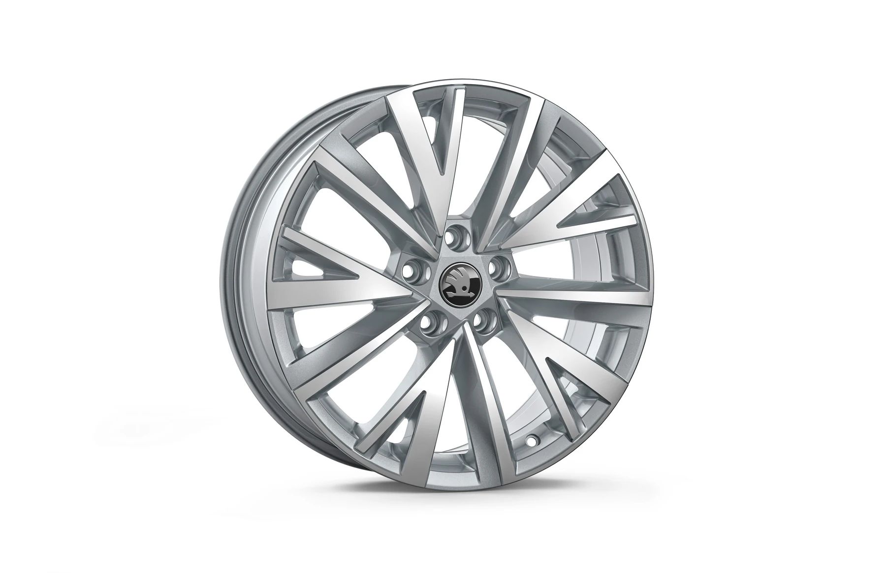 Škoda Leichtmetallfelge Gigaro 7,5x18 5/112/40 silber metallic glanzgedreht