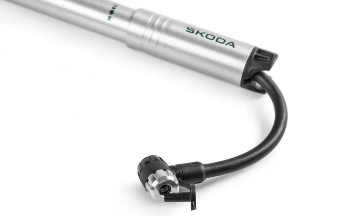 Škoda Fahrradpumpe, 120 PSI, silber