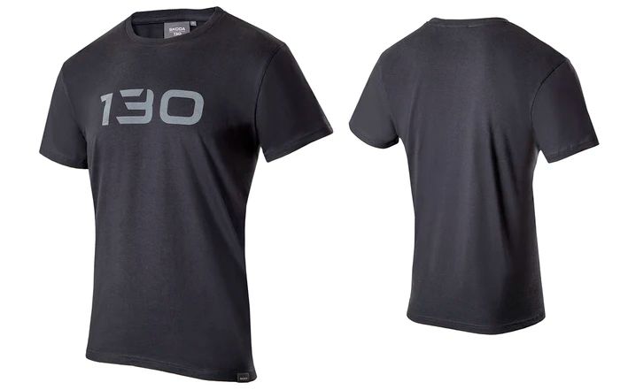 Škoda Unisex T-Shirt "130 Jahre", grau