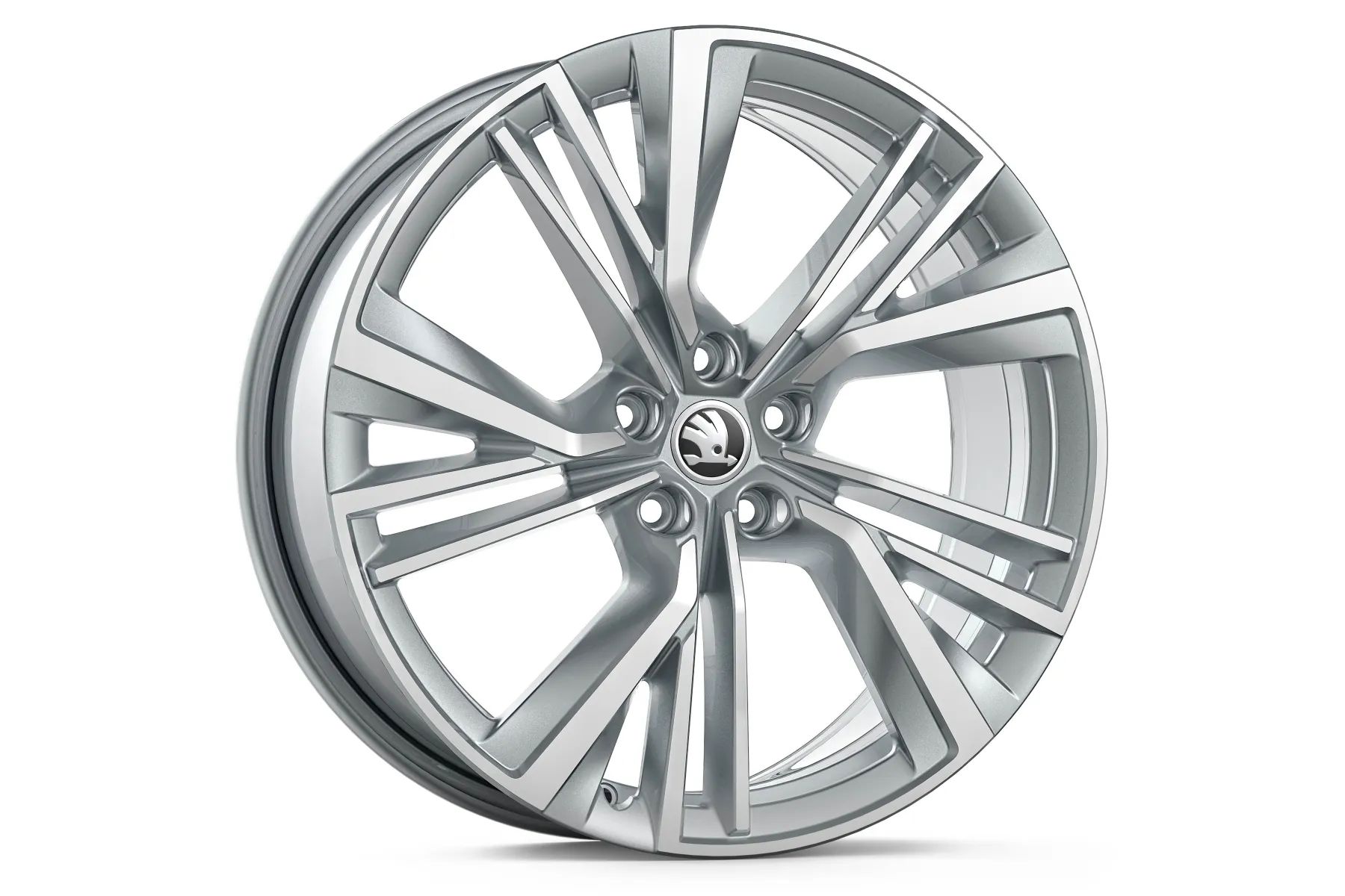 Škoda Leichtmetallfelge Neptune 8x20 5/112/45 silber glanzgedreht